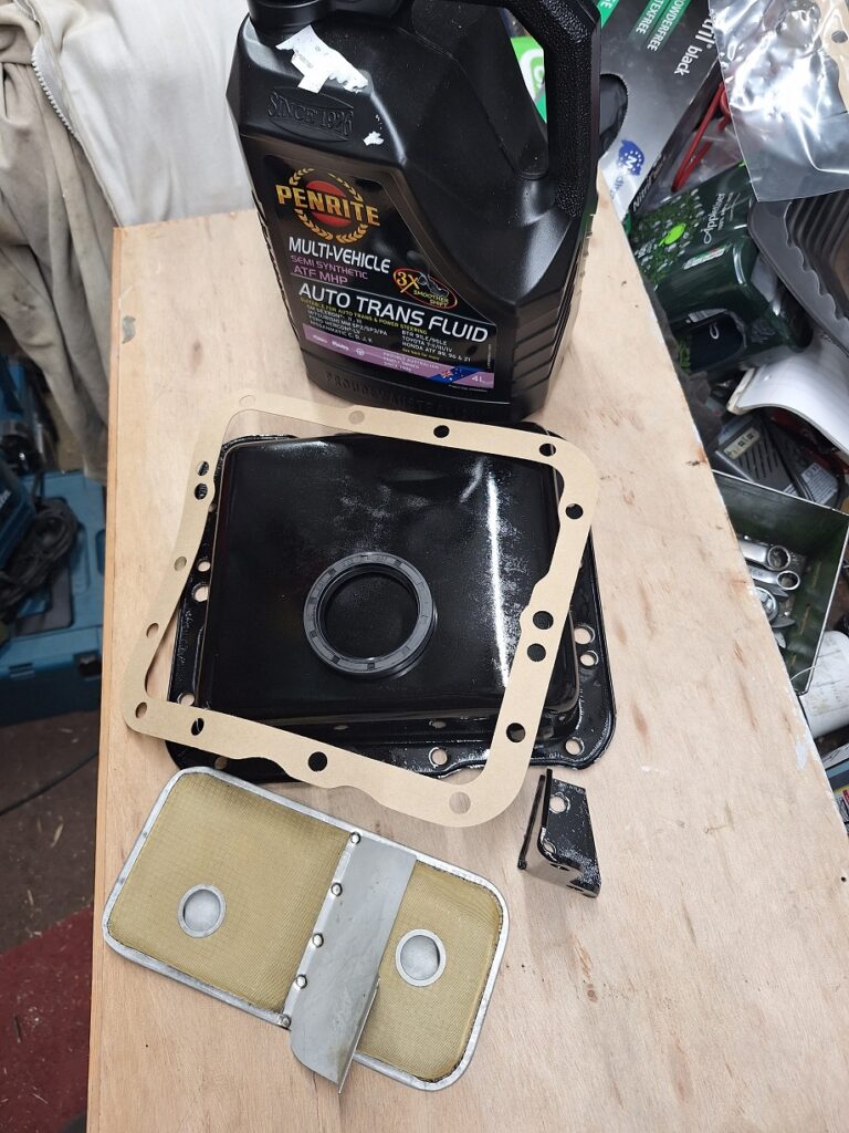 Strainer cleaned and new gaskets.