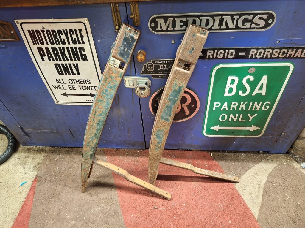 B pillars stripped down and saved for possible use