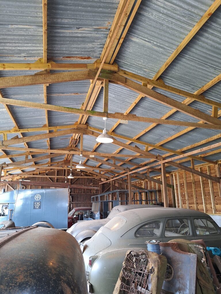 Barn lighting slowly making its way down, only for access lighting not intended as working area lighting.