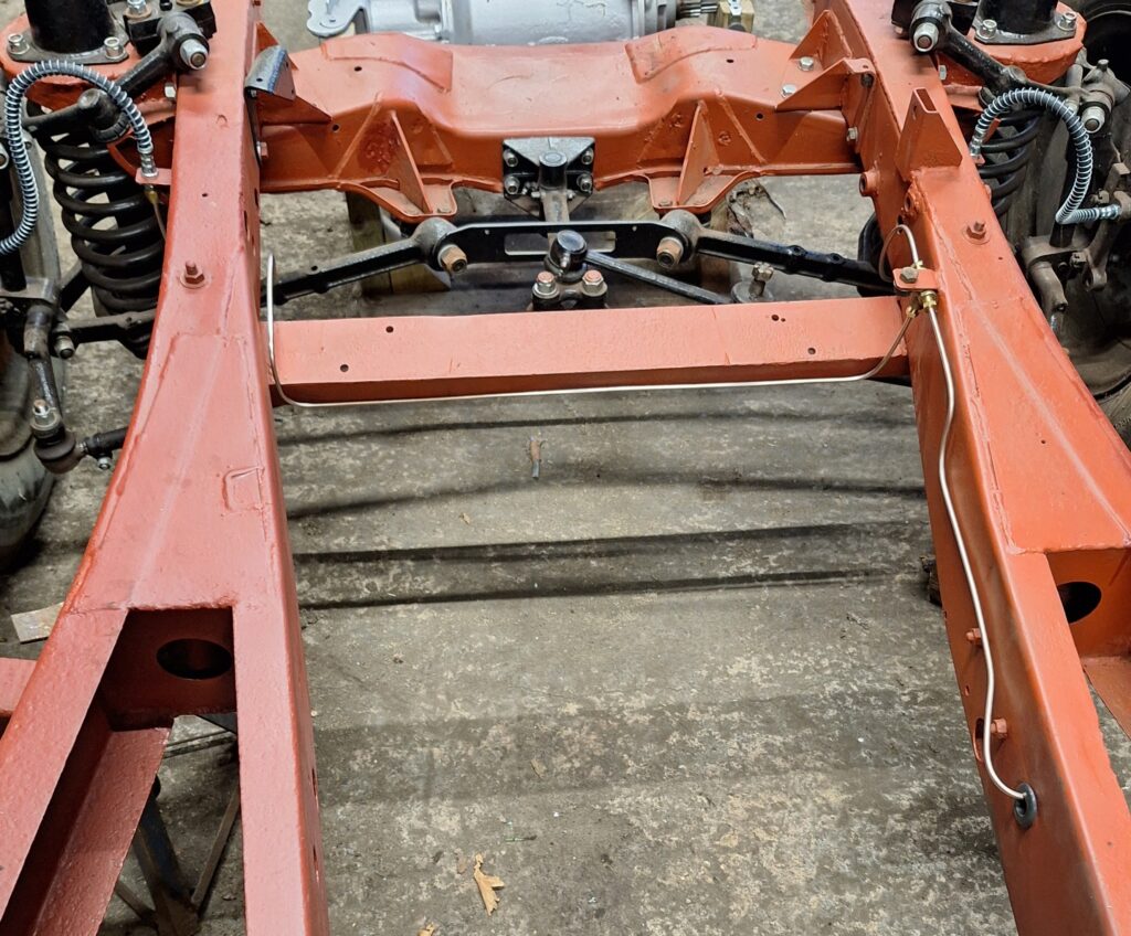 Front end brake pipes made just needing p-clips to be fitted