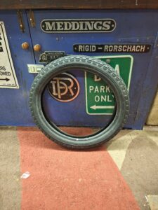 Donated tyre, probably will be used on the rear wheel.