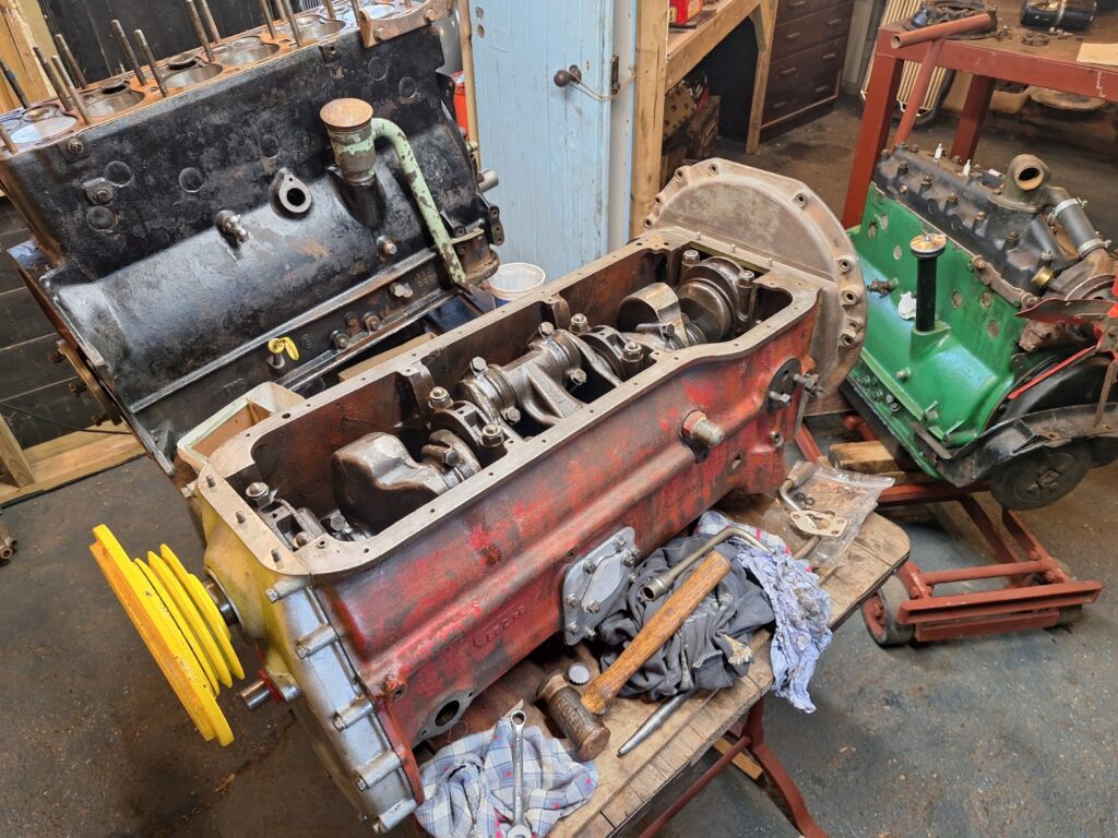 Timing and rear covers fitted