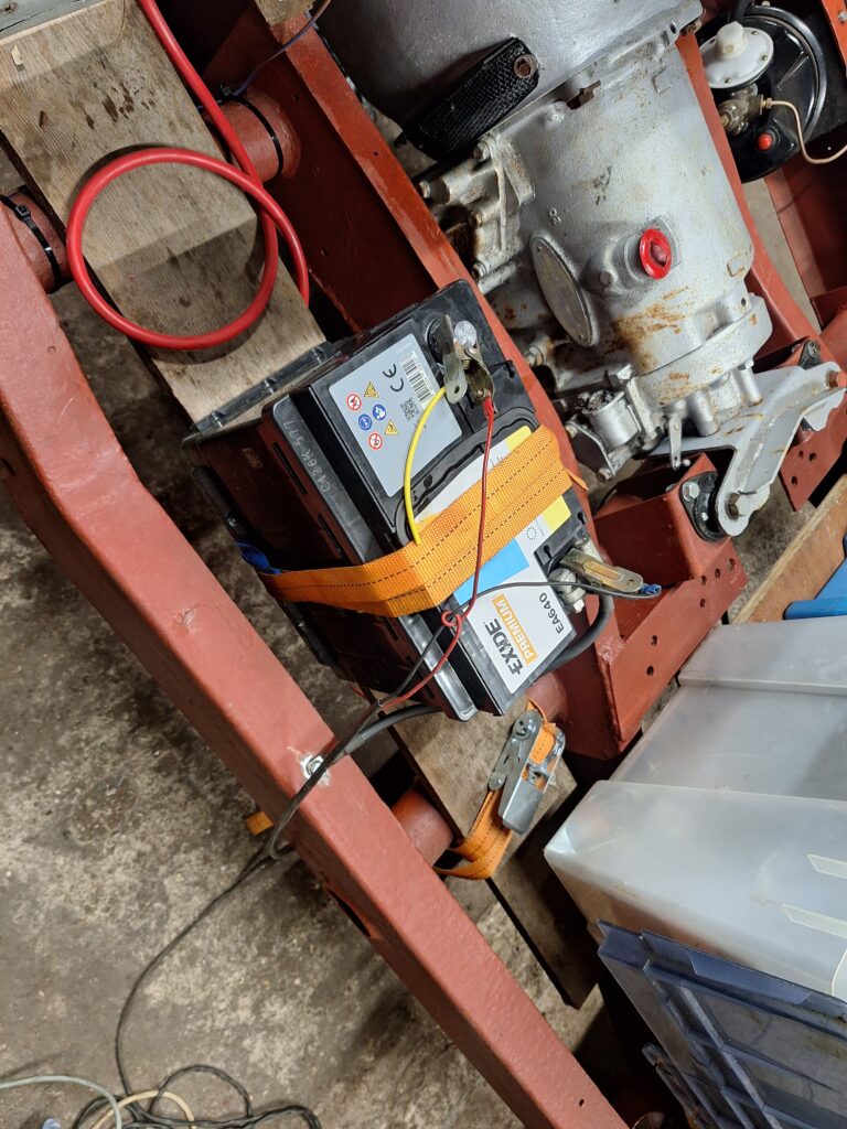 Temp battery fixing