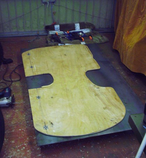 Cutting of steel plate