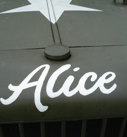 Originally sign written by John a veteran of  the Arnhem campaign.