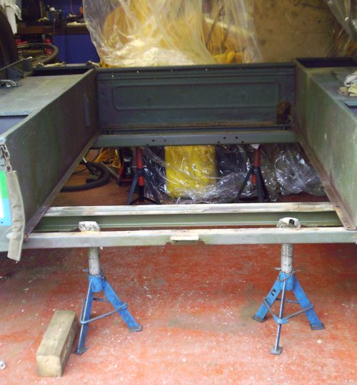 Rear tub floor replaced