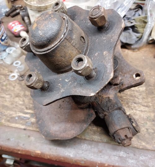 Wheel station before stripping.