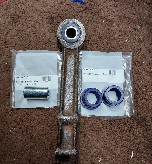 Poly bush conversion of lower link arms.