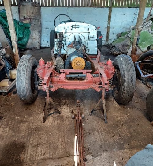 Up on stands for greasing