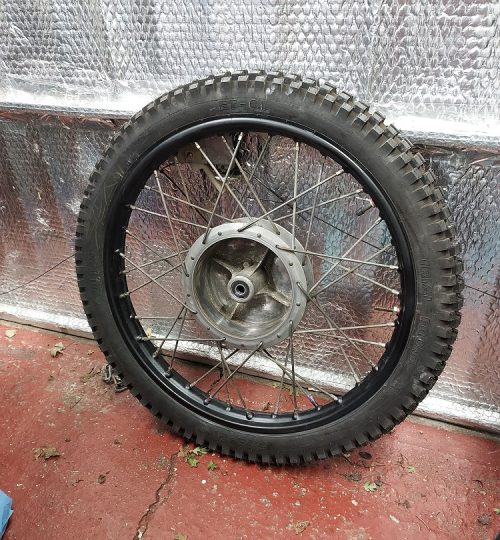 New front tyre and tube.