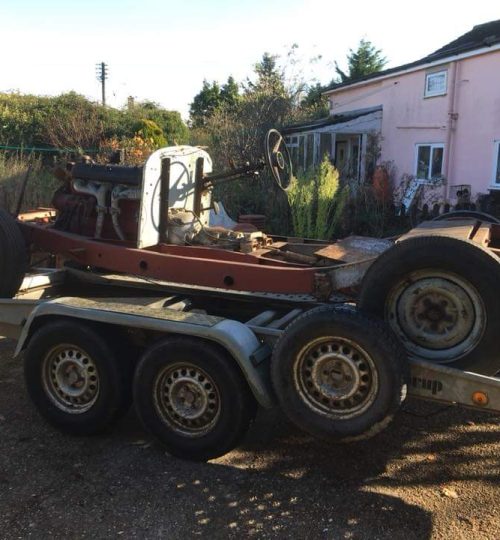 Arriving at Alex's yard