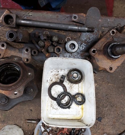 Stripped down front wheel station