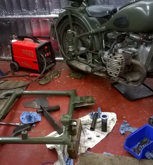 Side car axle overhaul