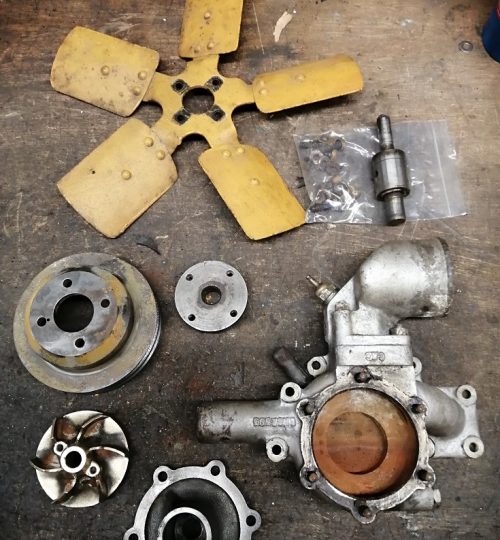 Water pump disassembled